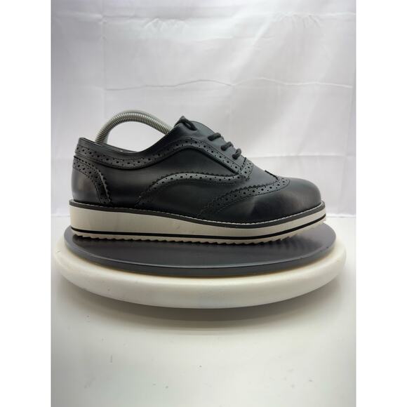 Torrid Wingtip Oxford Womens Size 9.5 WW Black Faux Leather Platform Shoes - Picture 4 of 12